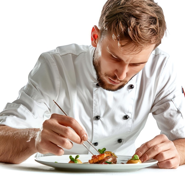 Chef preparing meal
